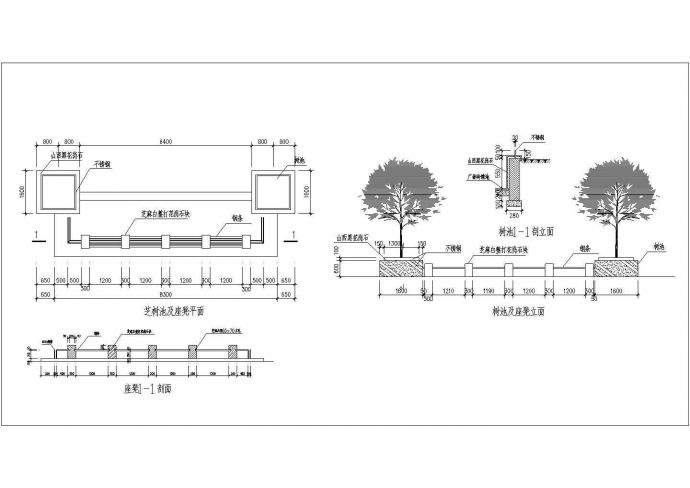 某休闲广场规划设计cad建筑施工详图_图1