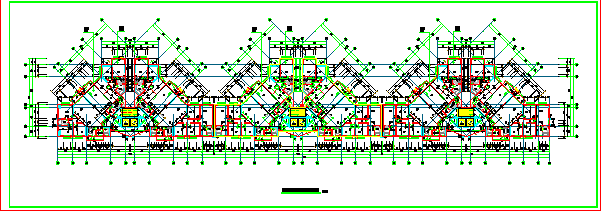 厦门高层住宅标准层平面布置全套施工图_图1