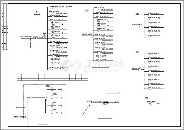 双层会议室电气系统规划CAD套图-图一