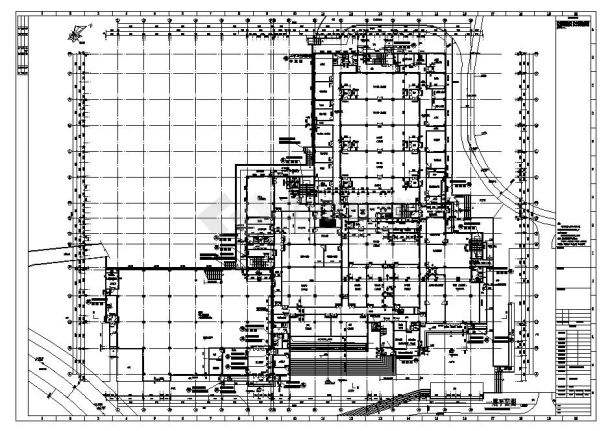 重点大学四层教学楼示范楼建筑施工图-图二