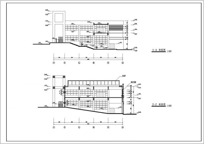 清华中学科技楼装修设计CAD图_图1