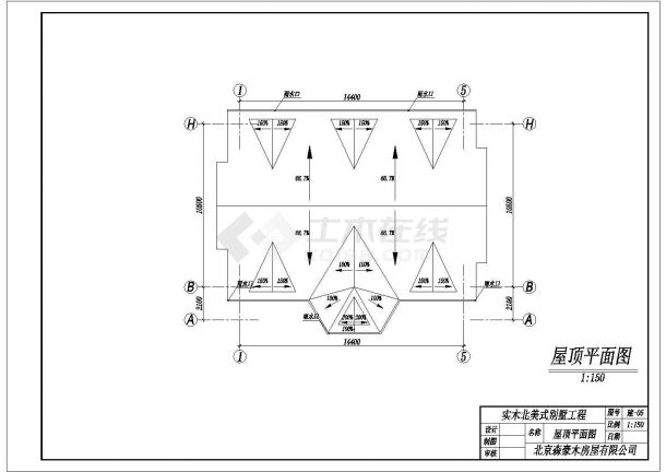 实木结构别墅建结构设计施工图-图一