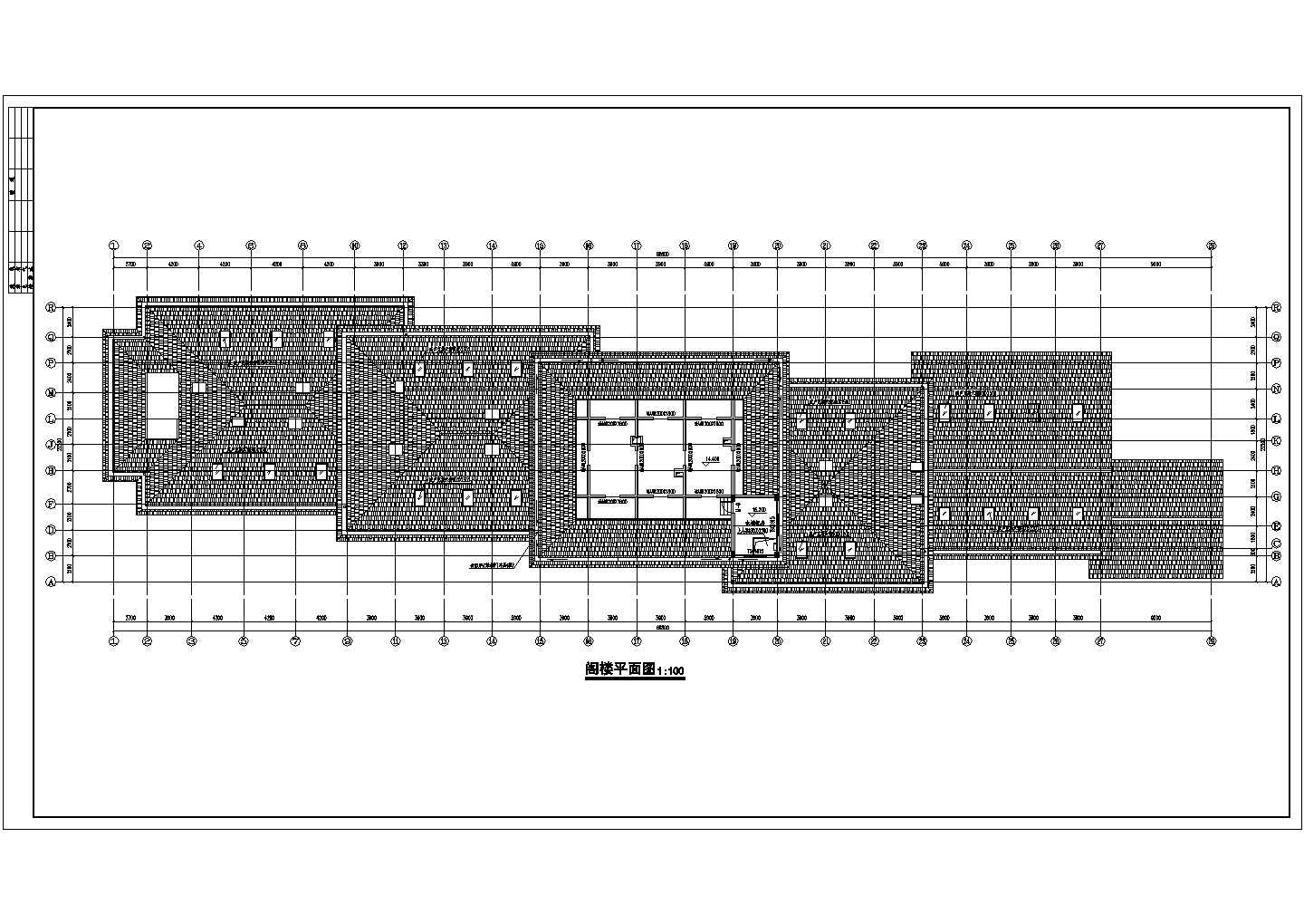星级高档宾馆建筑结构设计CAD图