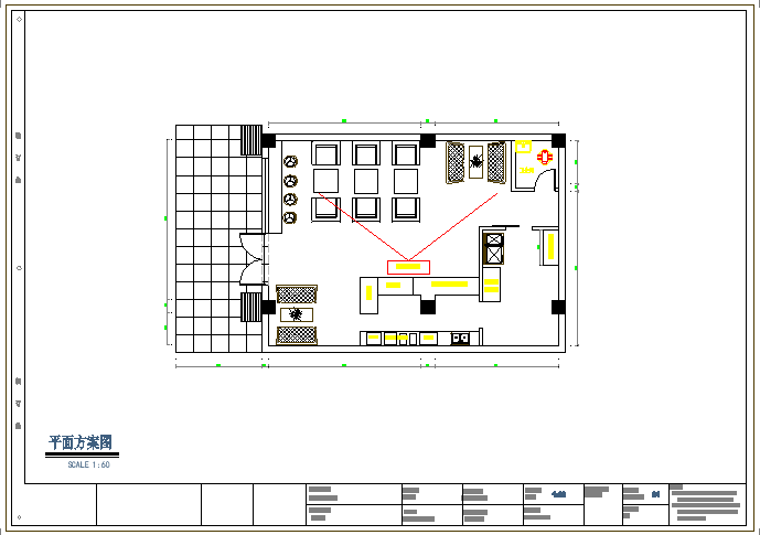 某奢华咖啡厅室内装修设计cad施工图含效果图_图1