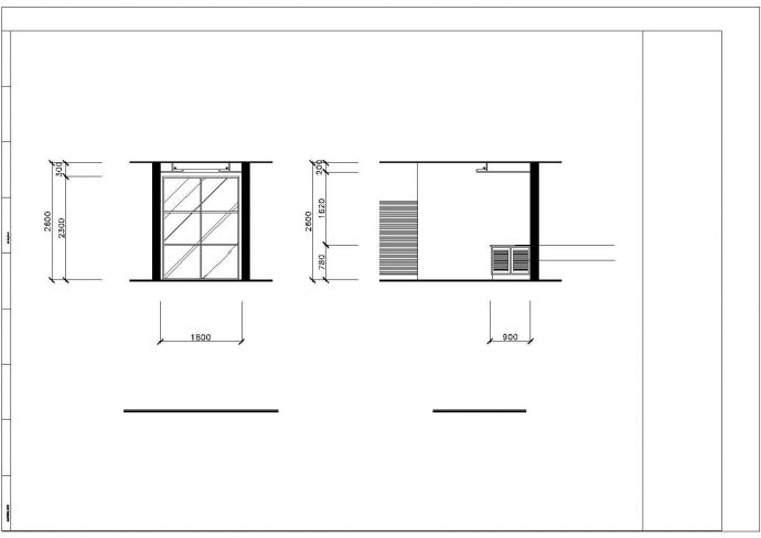 简约型风格公寓楼全套家装装修施工设计cad图纸_图1