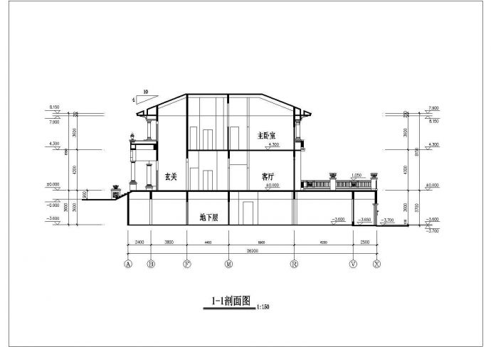 观澜湖高尔夫别墅全套CAD建筑设计施工图_图1