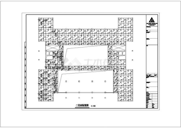 太原市剑河路某广告公司9层框架结构办公楼全套结构设计CAD图纸-图一