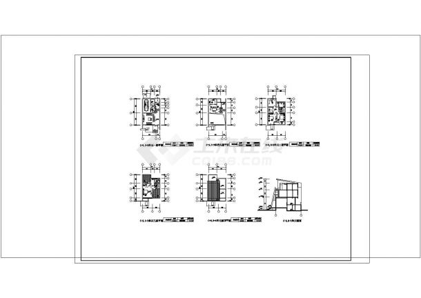 某两层别墅设计CAD建筑设计施工图-图一