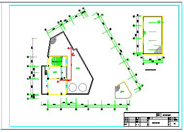 6层(类3角型)市中心医院外科整形中心消防工程消施设计cad图纸_图1