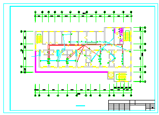 2层某传染病医院电施设计cad图纸_图1