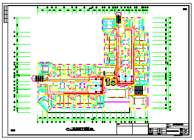 4层砖混县医院住院大楼电施设计cad图纸_图1