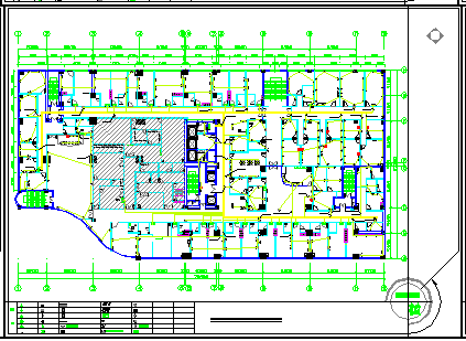 4层医院医技综合楼电施设计cad图纸-图一