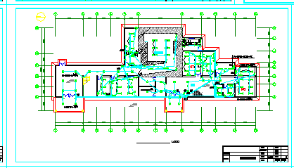2层医院机房综合楼电施设计cad图纸_图1