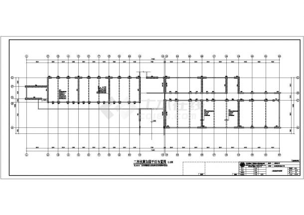 江阴市某四层砖混结构中学教学楼抗震加固以及平改坡工程CAD设计图（含设计说明）-图一