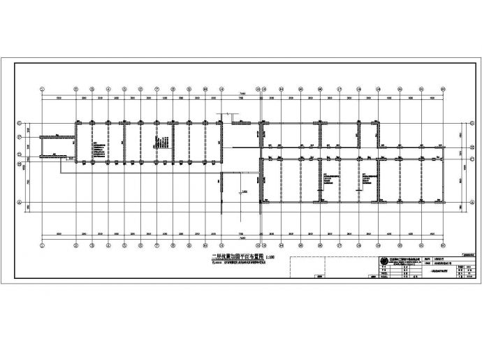 江阴市某四层砖混结构中学教学楼抗震加固以及平改坡工程CAD设计图（含设计说明）_图1