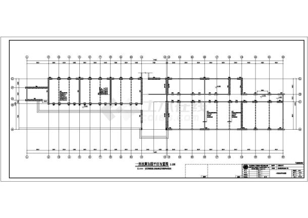 江阴市某四层砖混结构中学教学楼抗震加固以及平改坡工程CAD设计图（含设计说明）-图二
