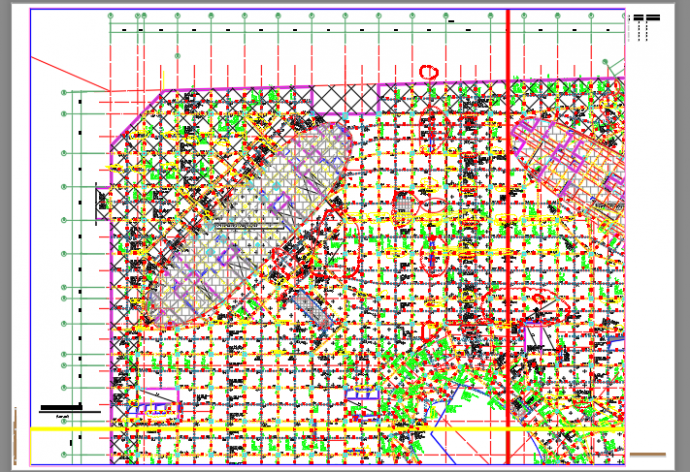 [系列三]大底盘多塔复杂结构大型超高层综合体结构施工图（裙房部分）_图1