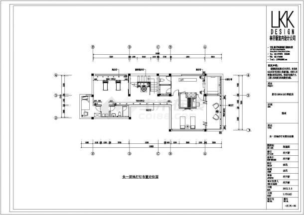 某中式风格复式二层样板房设计cad施工详图-图一