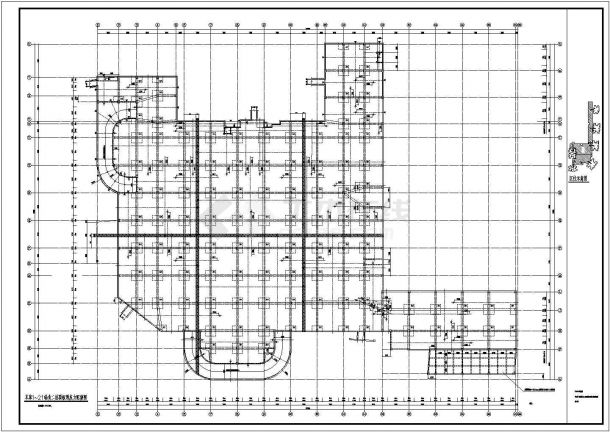 某3层框架结构地下车库设计cad详细结构施工图（含设计说明）-图二