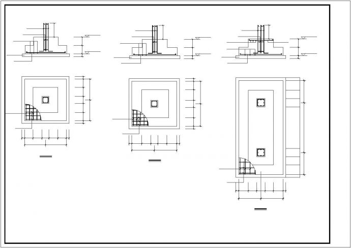 杭州市古巷花园小区2层框混结构双拼别墅建筑全套结构设计CAD图纸_图1