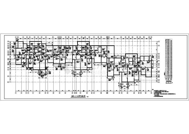 某26层剪力墙结构住宅楼设计cad全套结构施工图（ 含设计说明）-图二