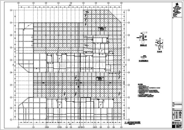 某多层框架结构安置房设计cad全套结构施工图（含设计说明）-图一