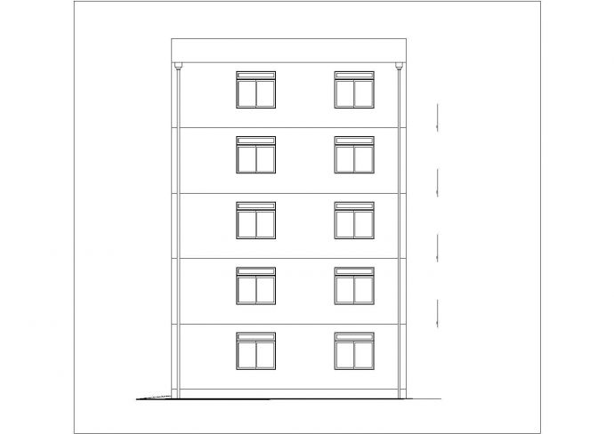 慈溪市香泉花园小区3280平米5层框架结构住宅楼建筑结构设计CAD图纸_图1