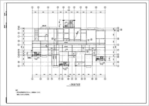 某剪力墙结构高档大厦设计cad全套结构施工图-图一