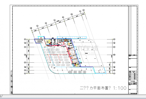 上海大型办公楼强弱电系统全套施工CAD图纸-图一