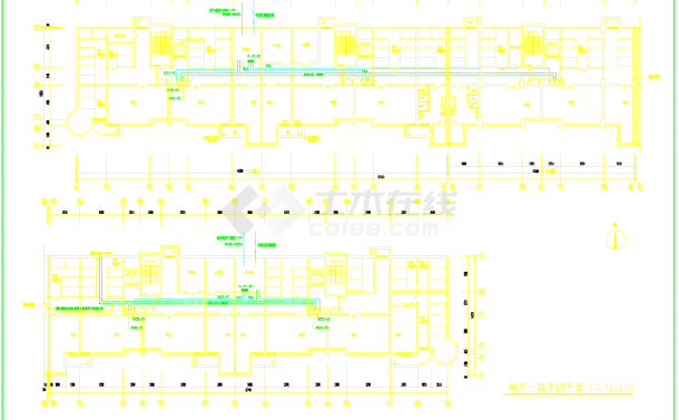 某地高层住宅楼配电及照明系统CAD图纸-图二