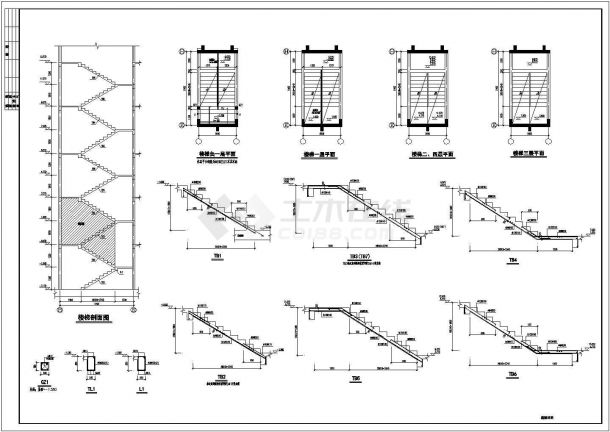某小高层混合结构住宅楼设计cad全套结构施工图-图一