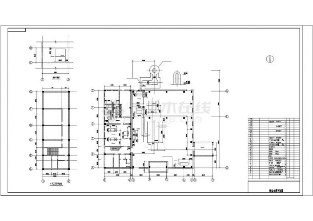 某大型会所20t热水锅炉房设计全套施工cad图纸（6个CAD文件）-图二