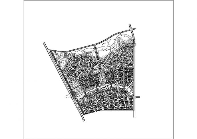 花园小区全套总体规划施工图_图1
