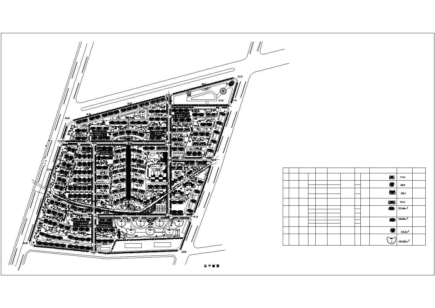 会峰山庄规划设计施工CAD图