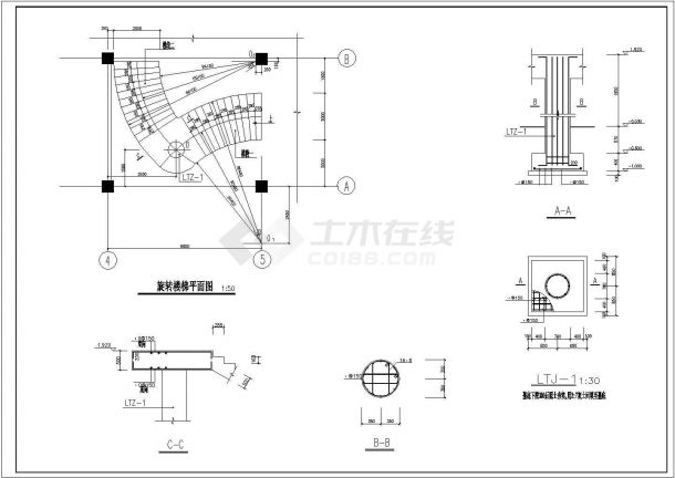 某高档小区内部3层会所建筑设计CAD施工图-图一