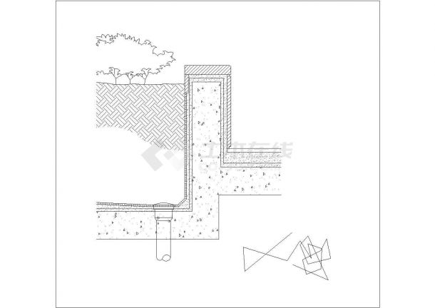 某园林广场景观花盘设计cad施工详图-图二