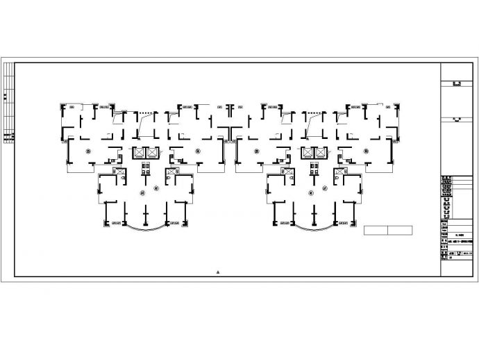 某高层住宅小区给排水施工CAD图纸_图1