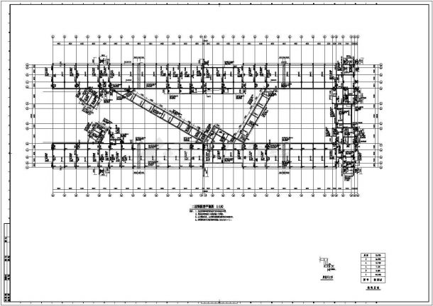 某框架结构多层学院教学楼设计cad全套结构施工图-图二