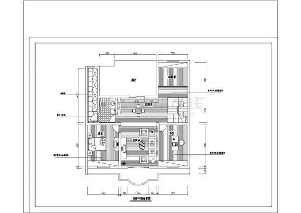 经典大三居家庭室内装修CAD设计施工图-图一