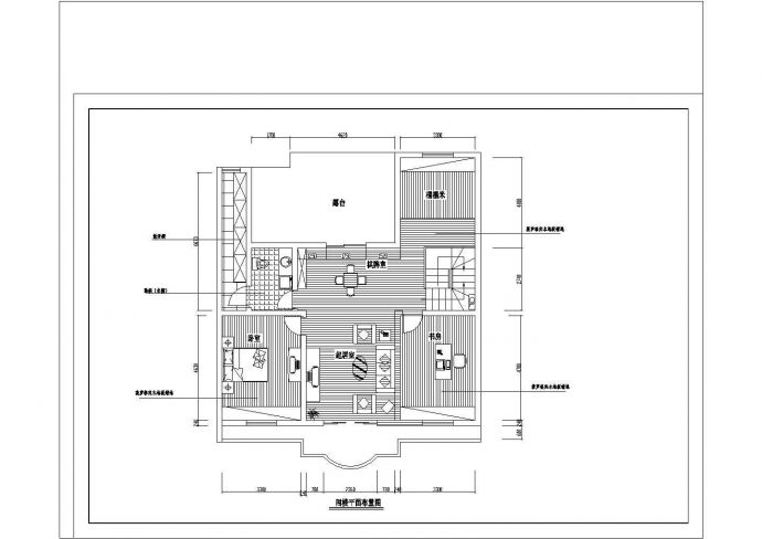 经典大三居家庭室内装修CAD设计施工图_图1