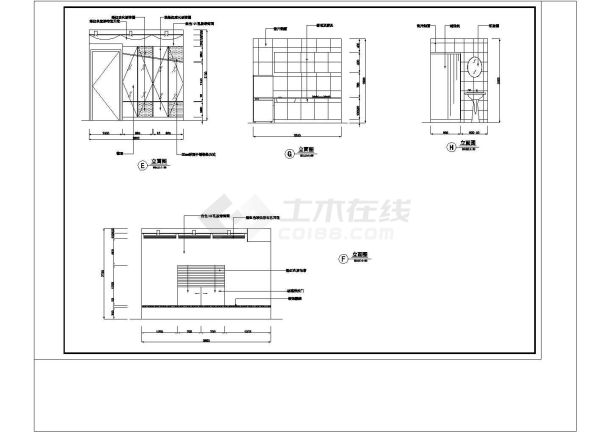 某详细家装设计 cad施工图纸-图一