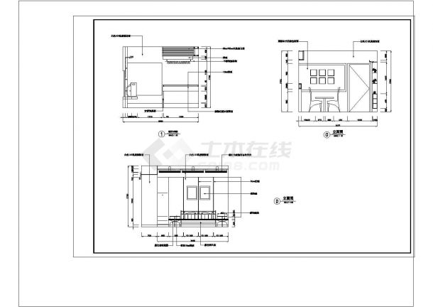 某详细家装设计 cad施工图纸-图二