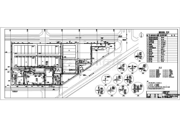 营口市某大型电子工业区污水厂全套工艺设计CAD图纸-图二