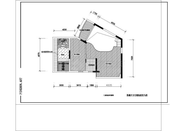 详细家庭住宅室内装修CAD图-图二