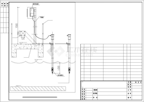 东莞市某大型污水处理厂工程氧化沟自控仪表安装设计CAD图纸-图二