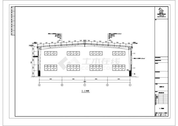 泉港某工程有限公司单层钢结构厂房设计cad结构施工图（含设计说明）-图二