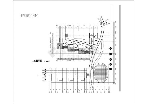 北京市宣武区实验幼儿园教师办公楼设计CAD图纸-图一