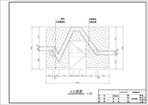 湖北省武汉市蓝旺星网咖施工装修CAD图纸-图二