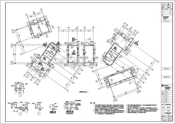 某框架结构十五层风车布置住宅楼设计cad全套结构施工图（含设计说明）-图一