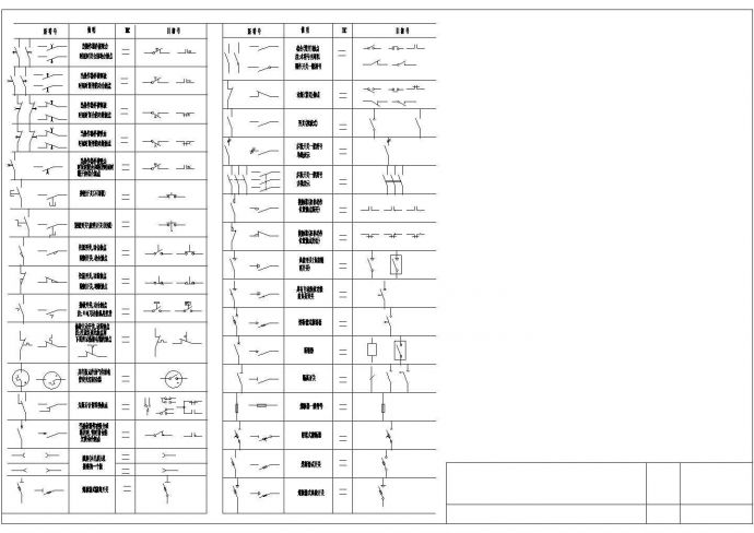 电气专业图库CAD标准汇总_图1